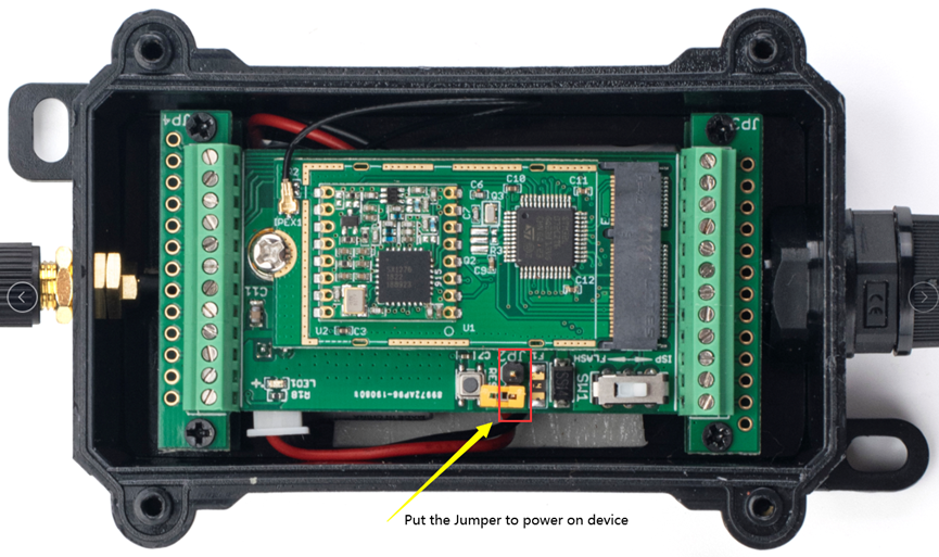 Power on the LSN50v2-D20 Switching between active and sleep mode (switch off / on, reset)